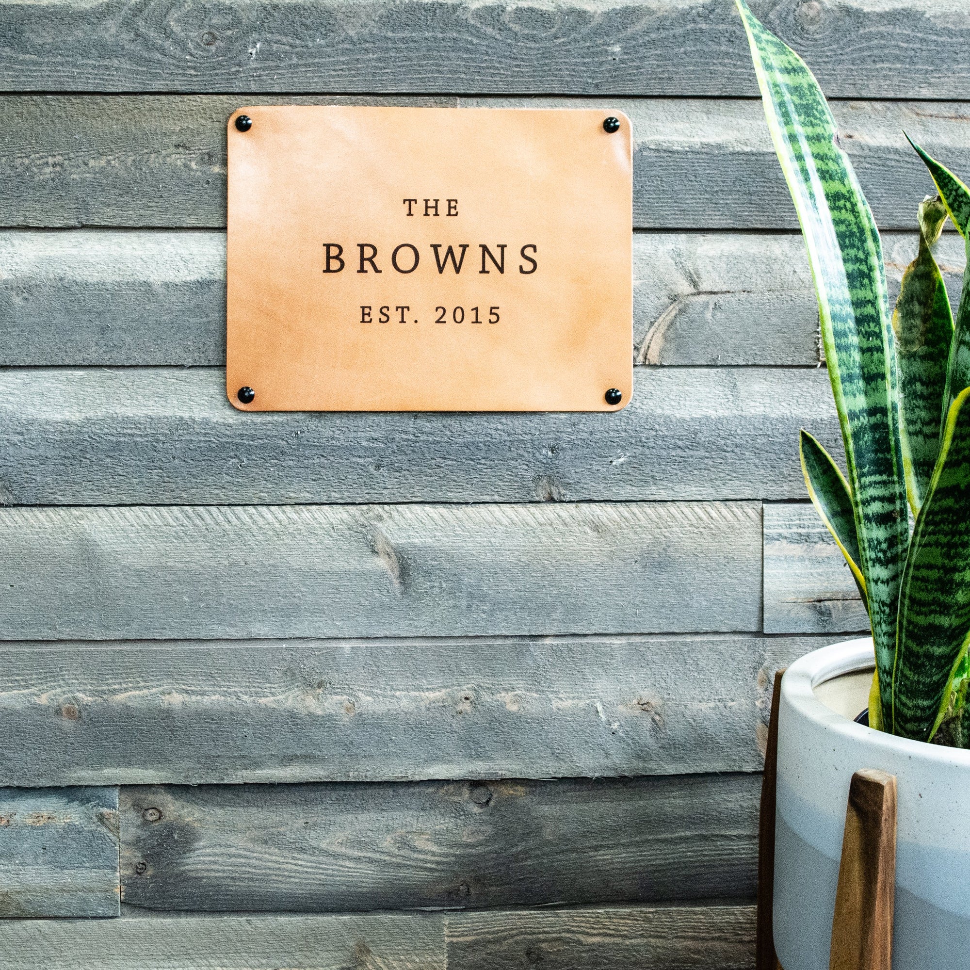 Custom Leather Wall Decor Sign