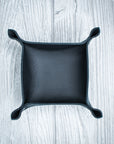 Black Leather Ring Tray