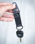 Black Leather Keychain