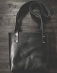 Black Women's Leather Tote / Shoulder Bag