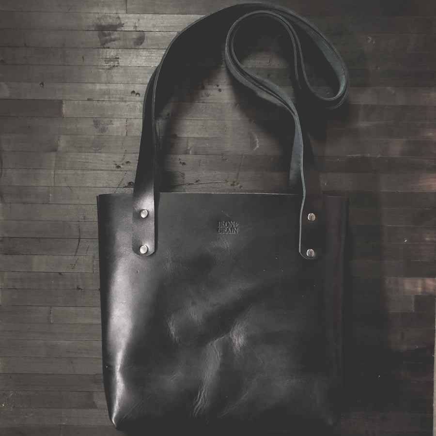Black Women's Leather Tote / Shoulder Bag