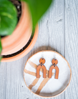 Leather Geometric Earrings III