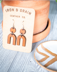 Leather Geometric Earrings III