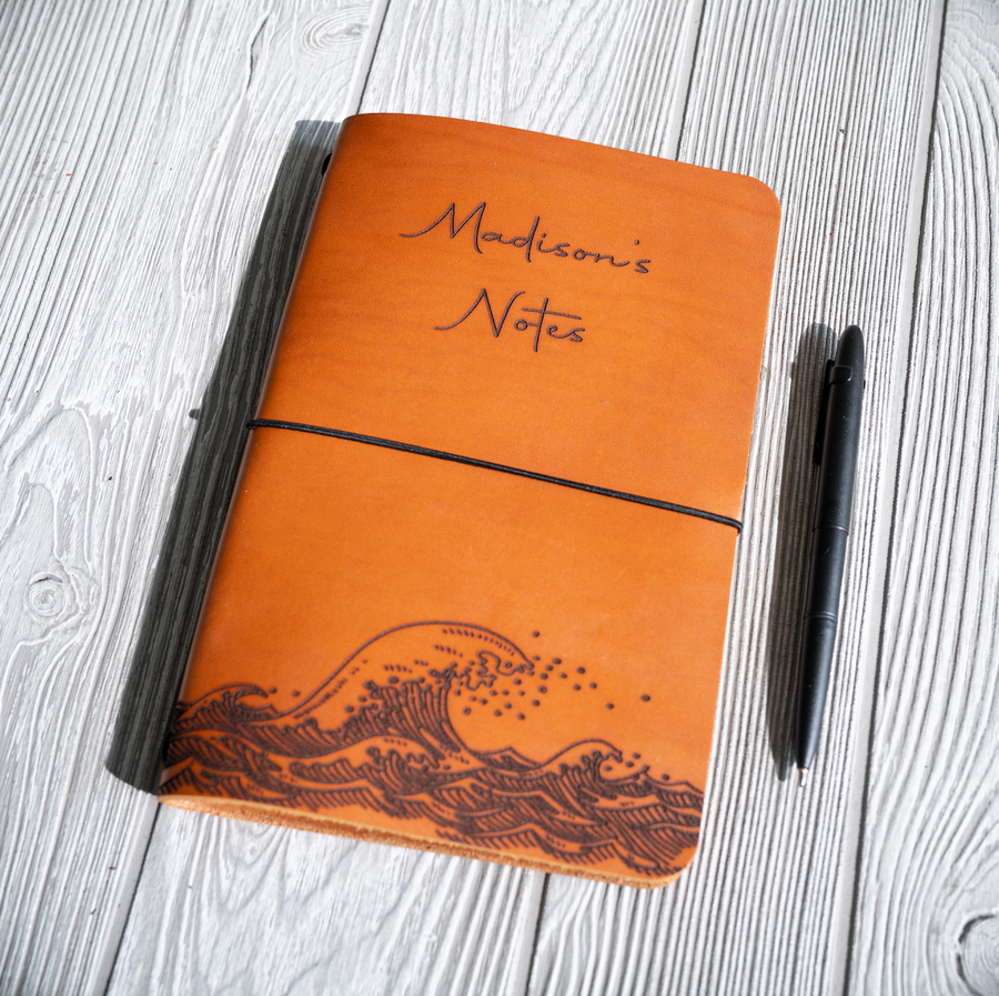 Large - Personalized Leather Journal