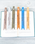 Personalized Leather Bookmark - Button Tassel