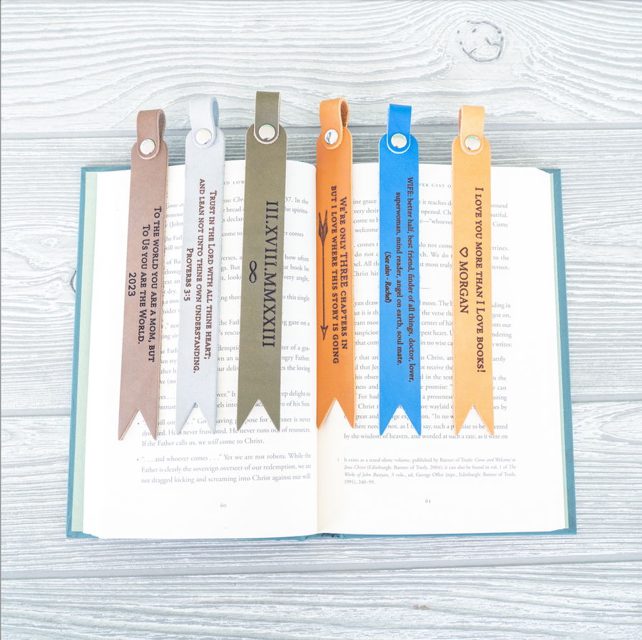 Personalized Leather Bookmark '23  Edition