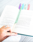 Personalized Leather Bookmark - Pastel Edition