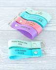 Personalized Leather Keychain - Pastel Edition