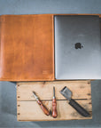 13” Leather MacBook Pro Sleeve - Handmade