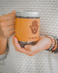 Personalized Leather Mug