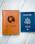 Personalized Leather Passport Wallet - Passport Holder