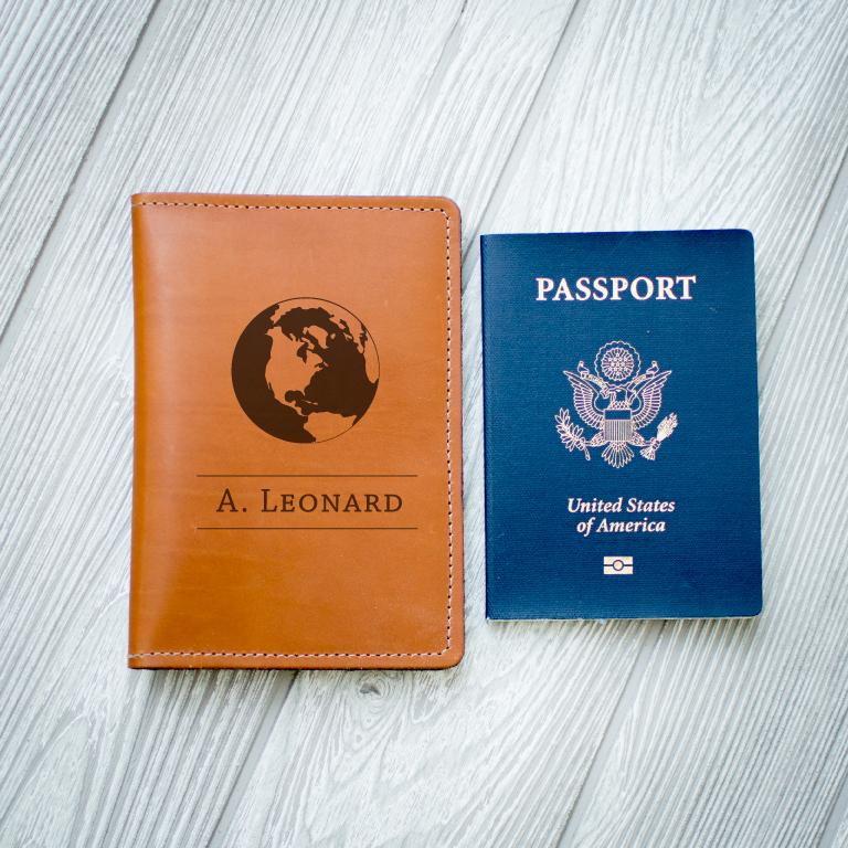 Personalized Leather Passport Wallet - Passport Holder
